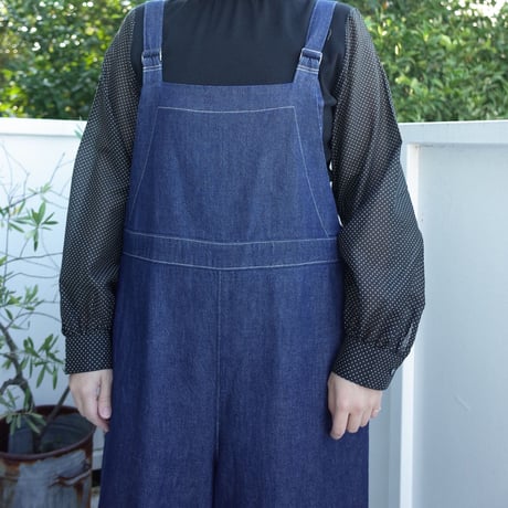 Porter des boutons デニムサロペット