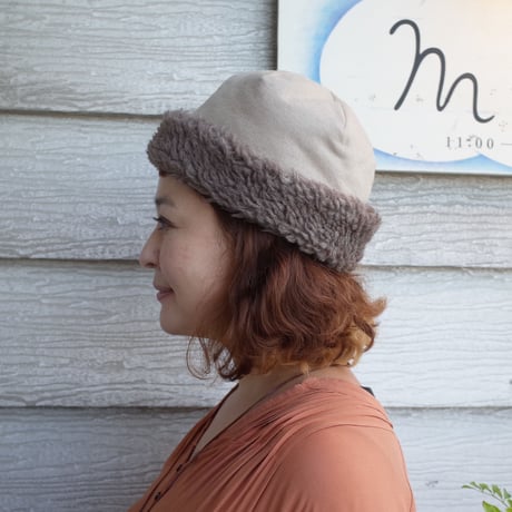 mature ha. ボアフードキャップ hood cap