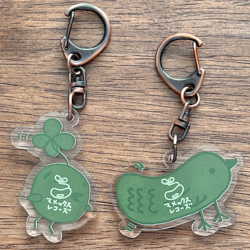 オリジナルアクリルキーホルダー（2種：マメバード / ヨツバード