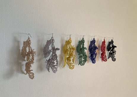 Kujaku Lace earring