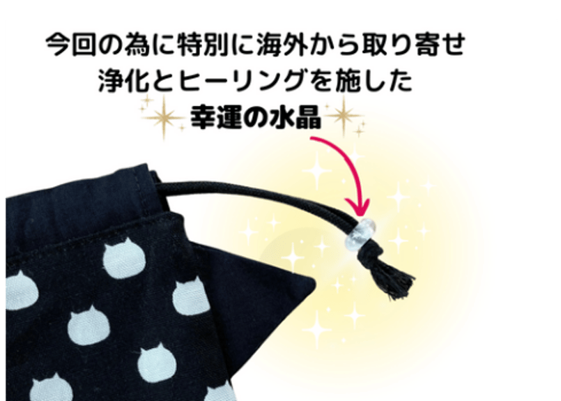 幸運のお守り✨黒猫きんちゃく✨スピカのタロット&特典つき