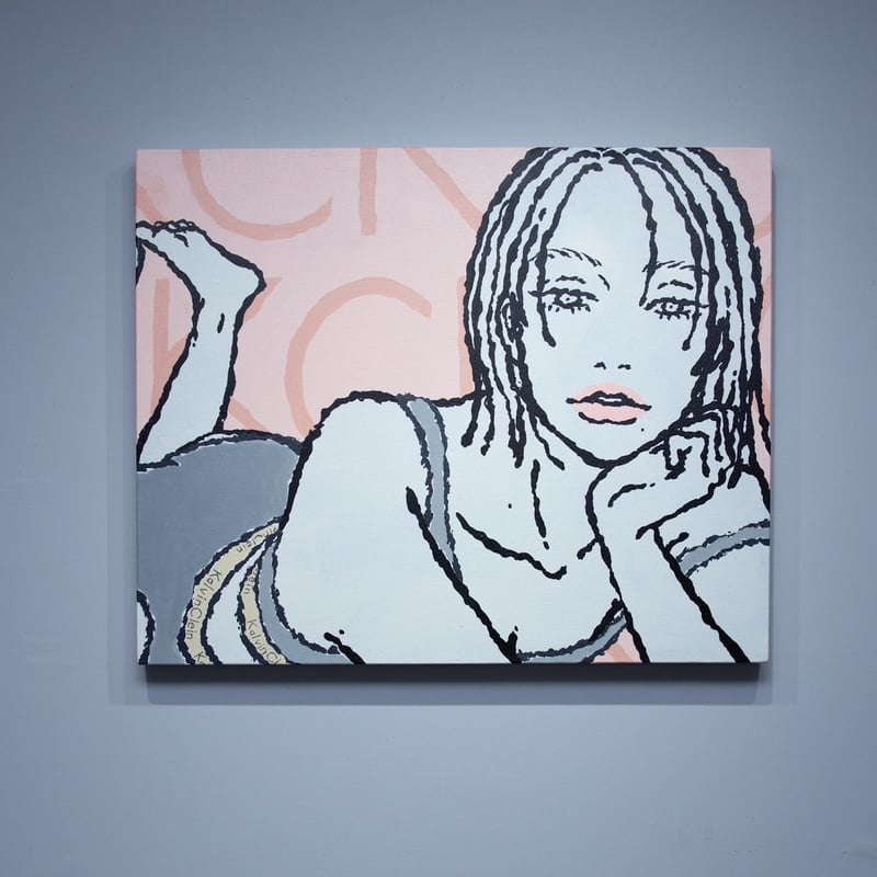 itabamoe 絵画　キャンバス　1点物 enlargement_086【itabamoe】International shipping