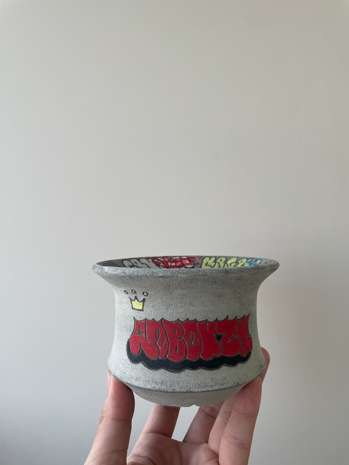 超美品★ハイパーポットクリエイター阿萬×青坊主aobouzu グラフィティ鉢 超美品☆ハイパーポットクリエイター阿萬×青坊主aobouzu