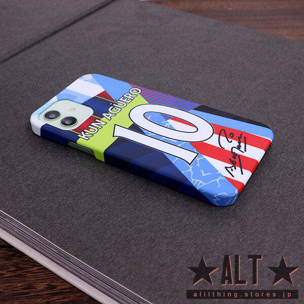 アグエロ直筆サインスマホケース