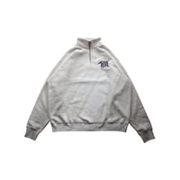 皓 × SNNM Snake NERD HALF ZIP SWEAT / ASH