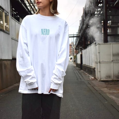 NERD L/S tee / WHITE