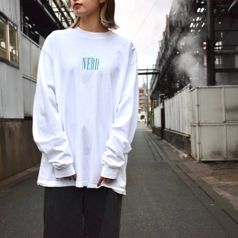NERD L/S tee #WHITE | SNNM NERD L/S tee #WHITE | SNNM