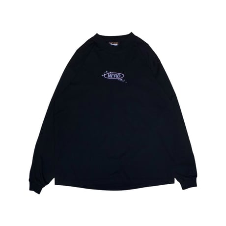 TWINKLING NERD L/S tee / BLACK