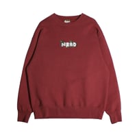 ［SAMPLE］KOBASHIRI × SNNM Tomato NERD Sweatshirt #BURGUNDY