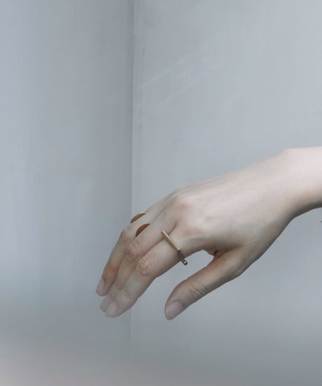 Square 3*2 ring | Gold color