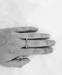 Square 3*2 ring | Silver