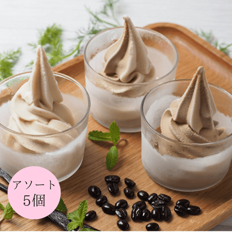 【送料込み】夏のお得なセット！ソフトクリーム【５個】とアイスクリーム【Summer Garden6個】セット