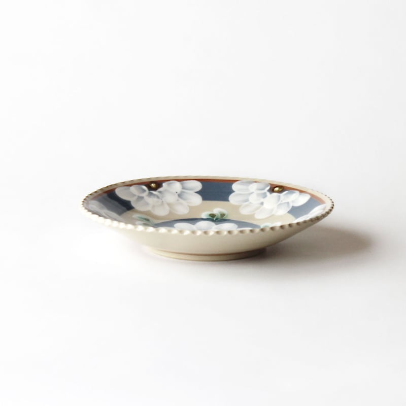 百日草 18㎝メタプレート 3色（青・トルコ・緑） | ふくべ窯