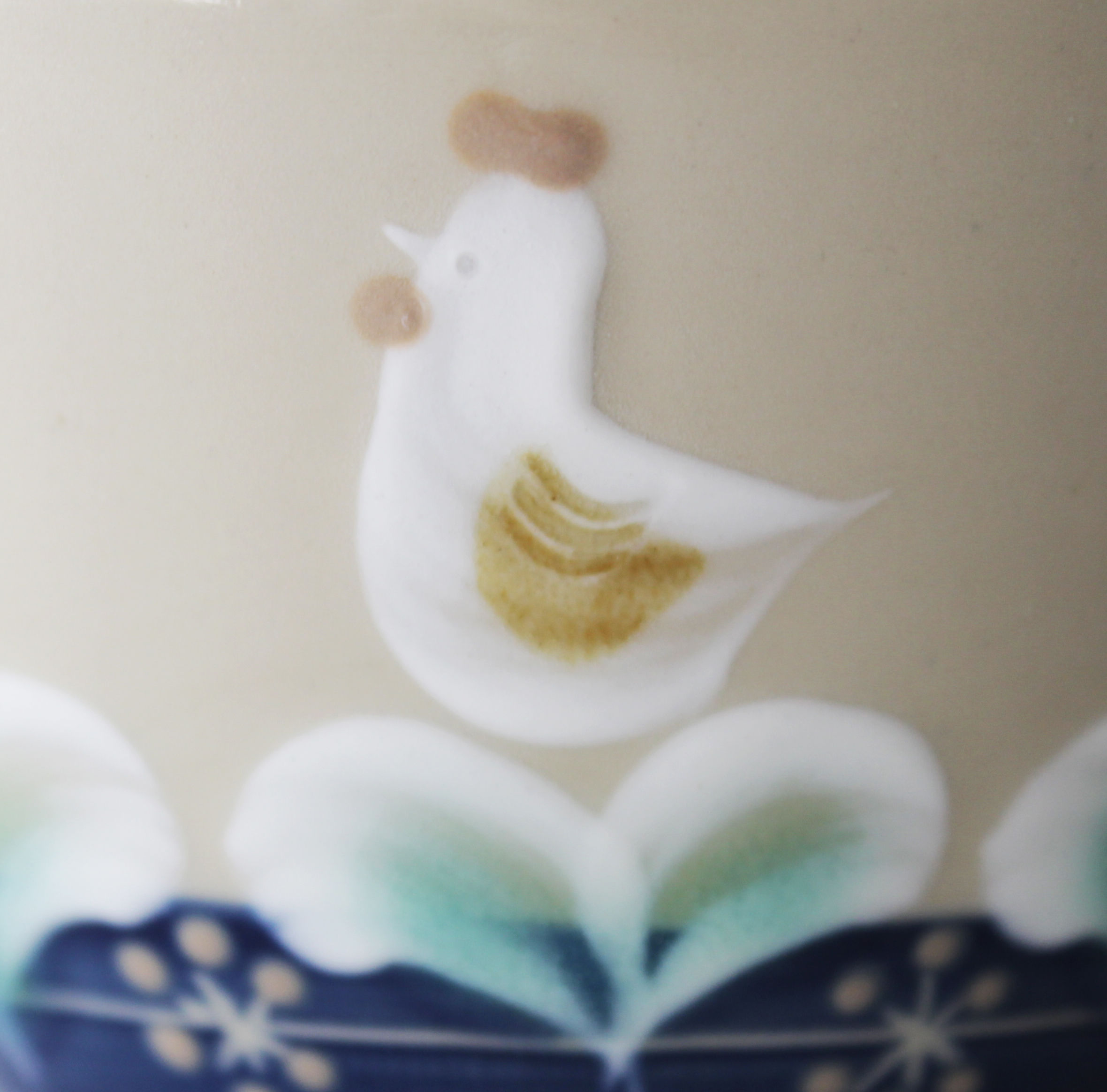 ニワトリ 鶏 貫入 茶碗 にわとり 茶碗 | ふくべ窯