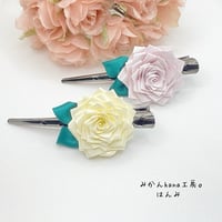 【hm010】大きなお花のヘアクリップ　(ロザフィ)