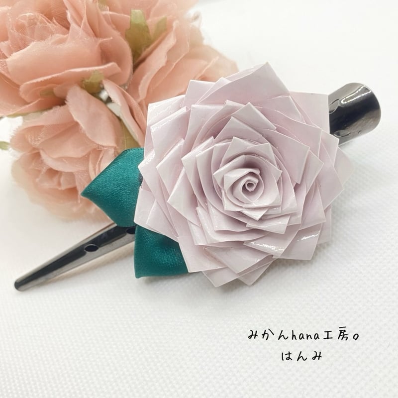 hm010】大きなお花のヘアクリップ (ロザフィ) | みかんHana工房 hm010】大きなお花のヘアクリップ (ロザフィ) | みかんHana工房