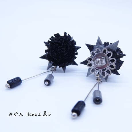 【mk402】スターシャワーピアス（イヤリングへ変更不可）〈美乃花〉