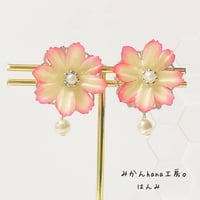 【hm410】秋桜  (張り付けタイプ、チタンポスト使用)〈フラージュ〉