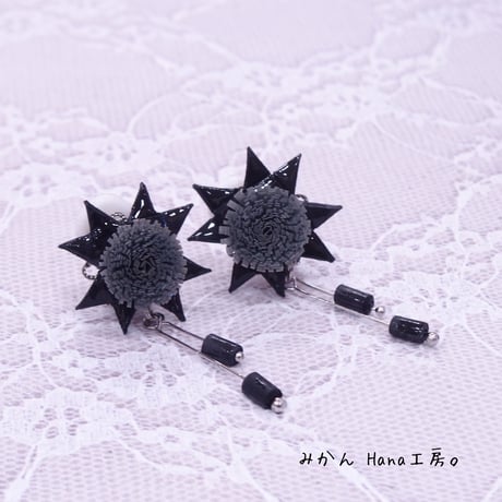 【mk402】スターシャワーピアス（イヤリングへ変更不可）〈美乃花〉