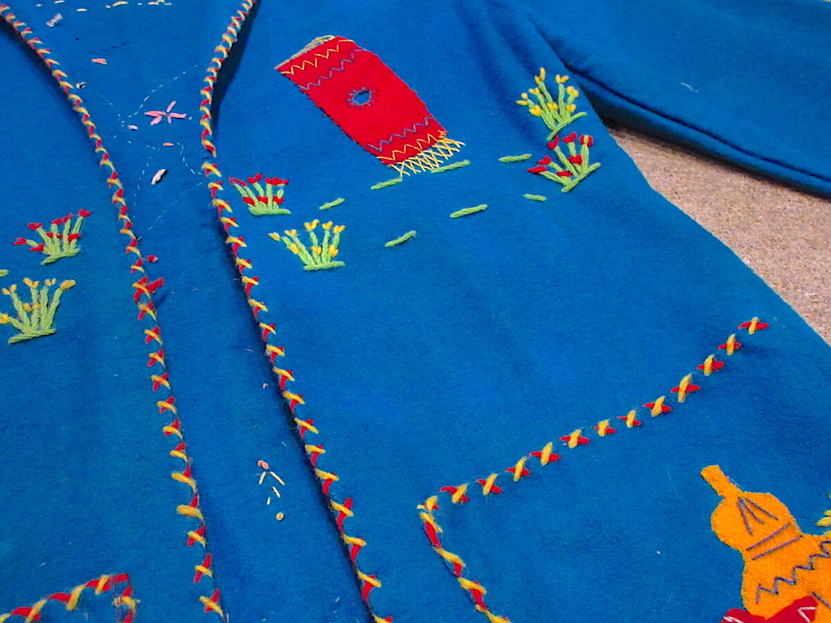 ビンテージ50's○メキシカンスーベニアウールジャケット