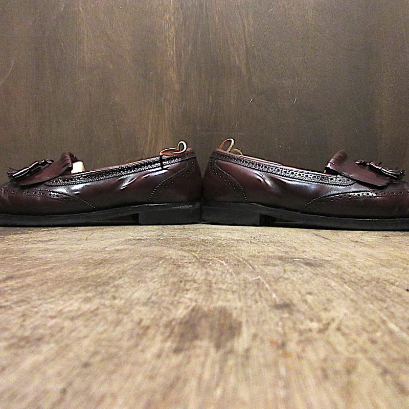ビンテージ○BOSTONIANレザータッセルローファー赤茶size 10 1/2D/B