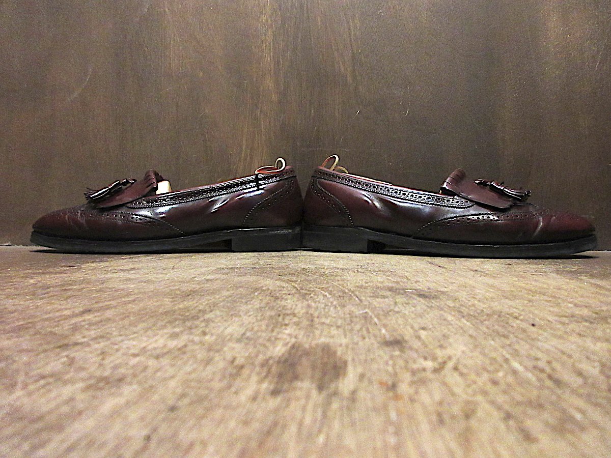 ビンテージ○BOSTONIANレザータッセルローファー赤茶size 10 1/2D/B
