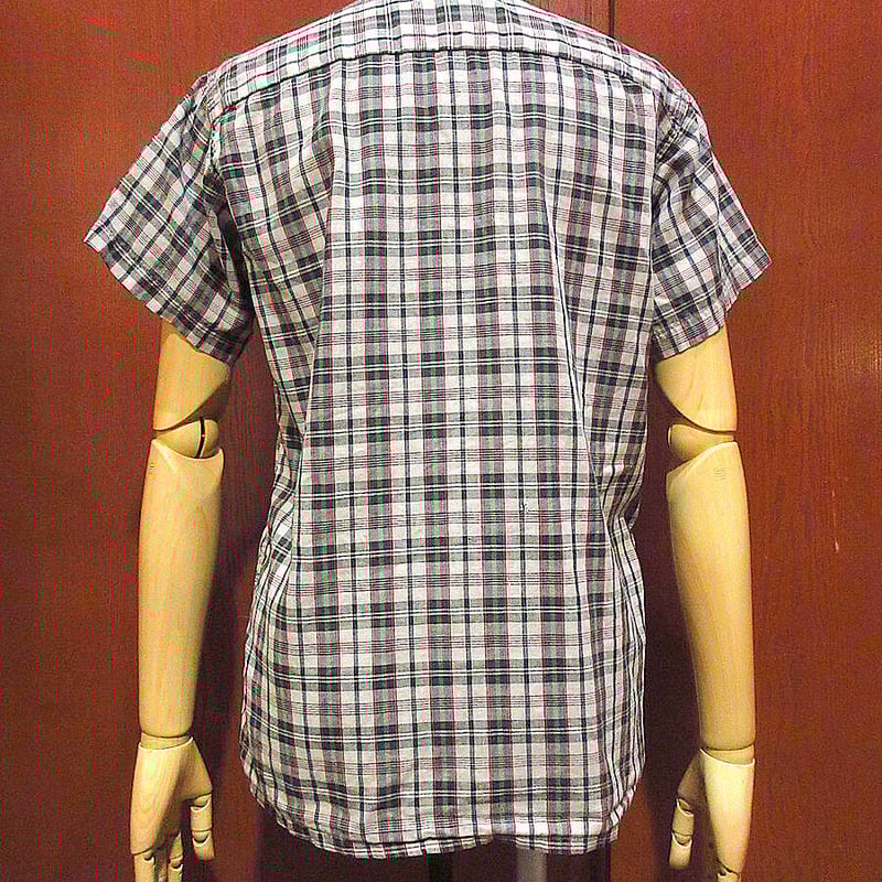 ビンテージ60's○BRENT prepボーイズコットンチェックボタンダウン