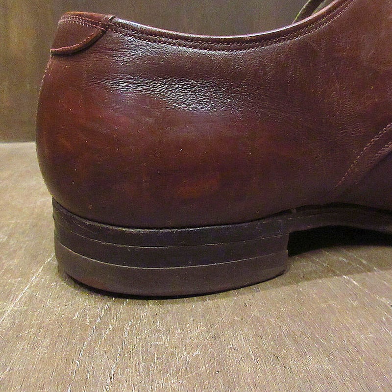 ビンテージ40's50's○U.S.NAVYサービスシューズ茶size 10 EE○22020