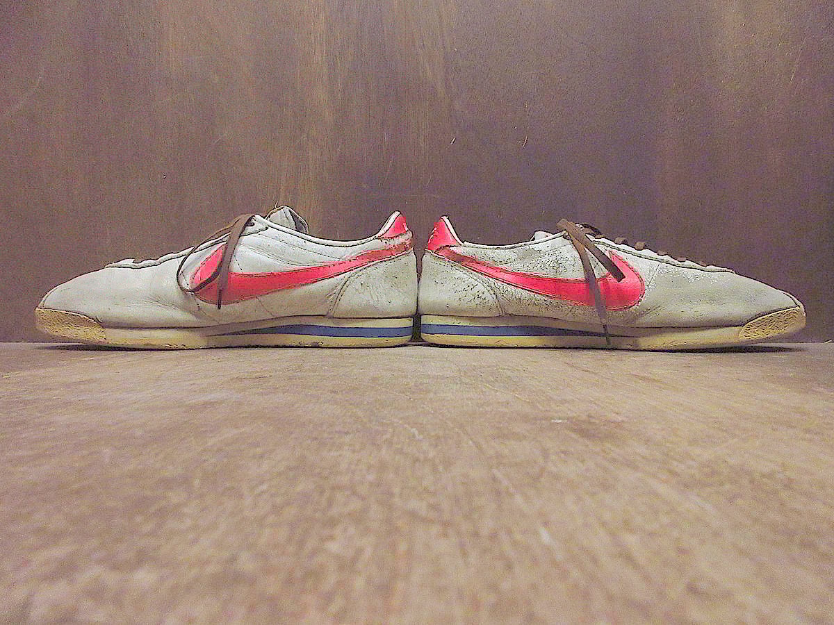 ビンテージ80's○NIKEレザーコルテッツ白×赤×青size 9○240523j3 ビンテージ80's○NIKEレザーコルテッツ白×赤×青size 9○240523j3