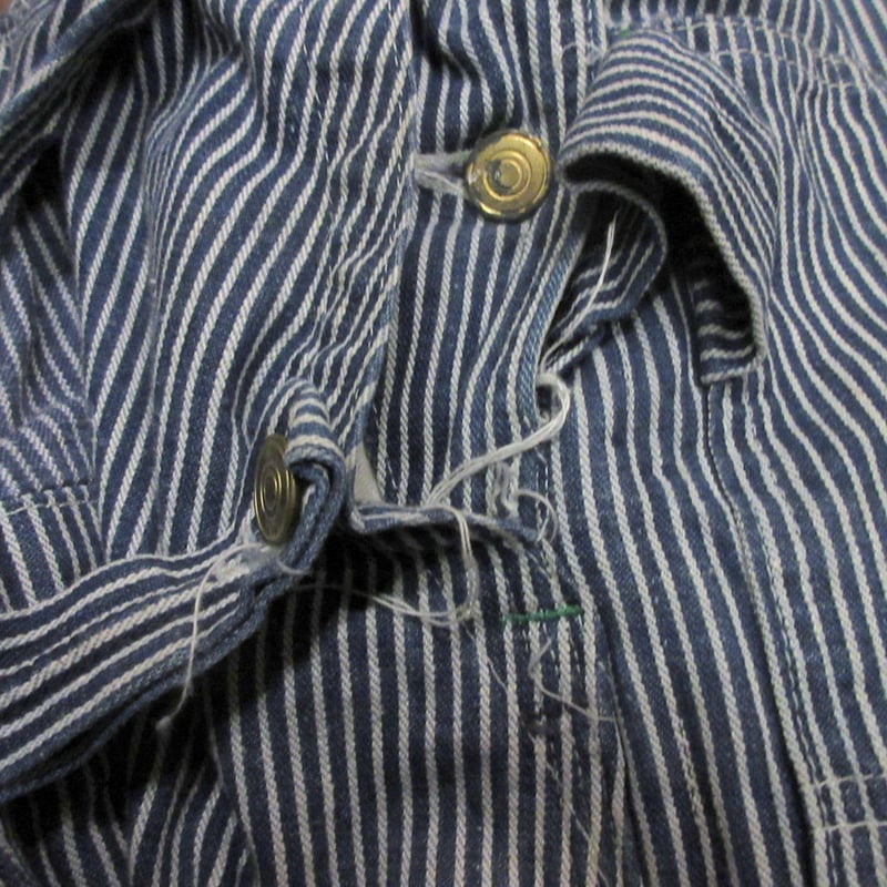 ☆パワーハウス 50's 60's ヒッコリーオーバーオール 中古☆ヴィンテージ ☆パワーハウス 50's 60's ヒッコリーオーバーオール 中古