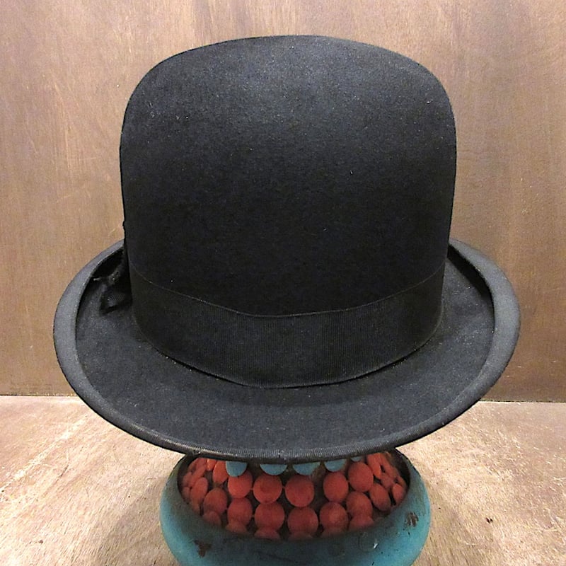 ビンテージ20's30's○ボーラーハット黒○250608z6-m-ht-flt