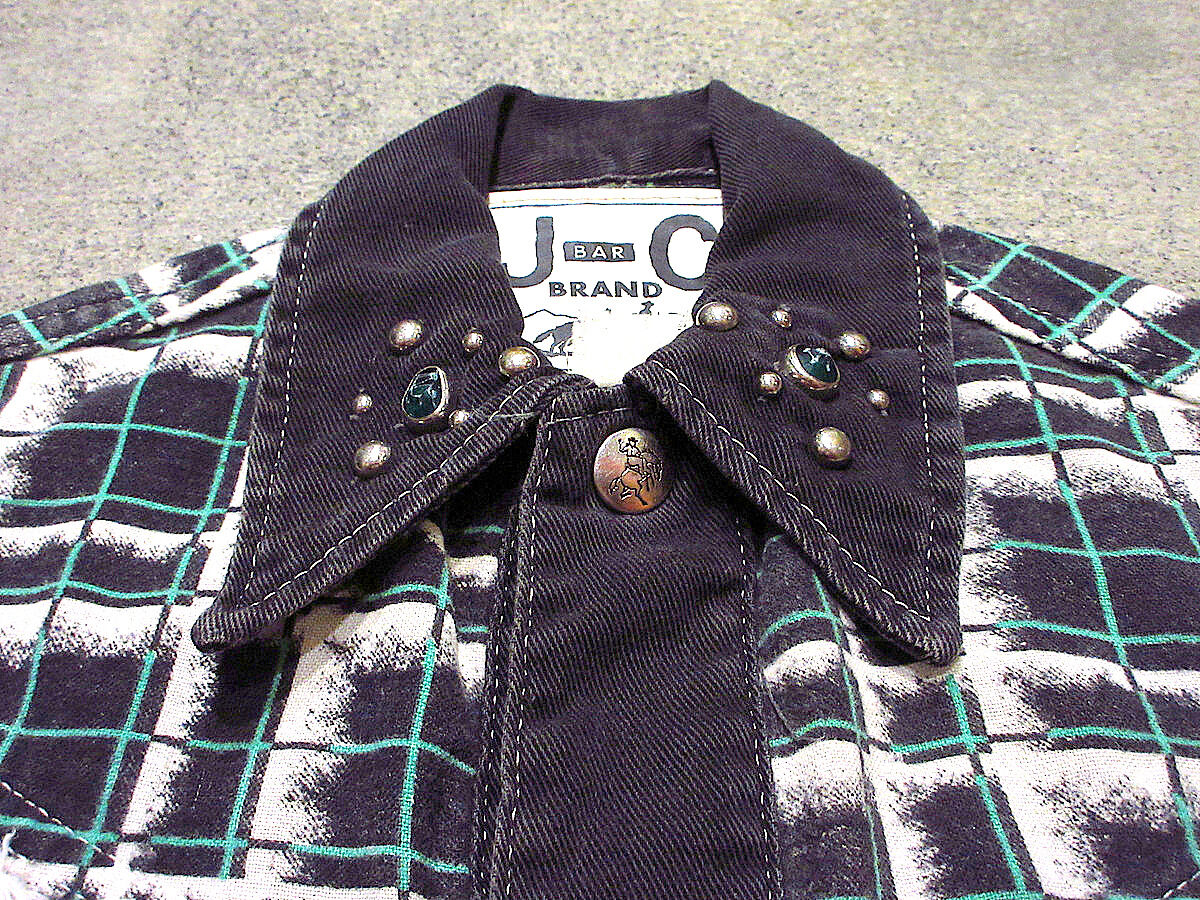 50's 復刻　ビンテージ　ウエスタンジャケット ビンテージ50's○JBARCキッズスタッズ付きウエスタンジャケットsize 8