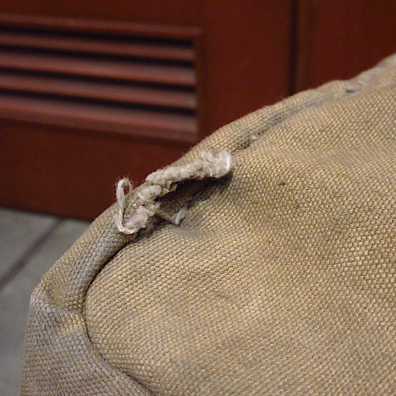 本物☆米国購入✈︎ ビンテージ当時物キットバッグ☆ステンシル入り大容量一生物バッグ 50s U.S.ARMY 米軍 実物 レアフォント USステンシル ステンシル