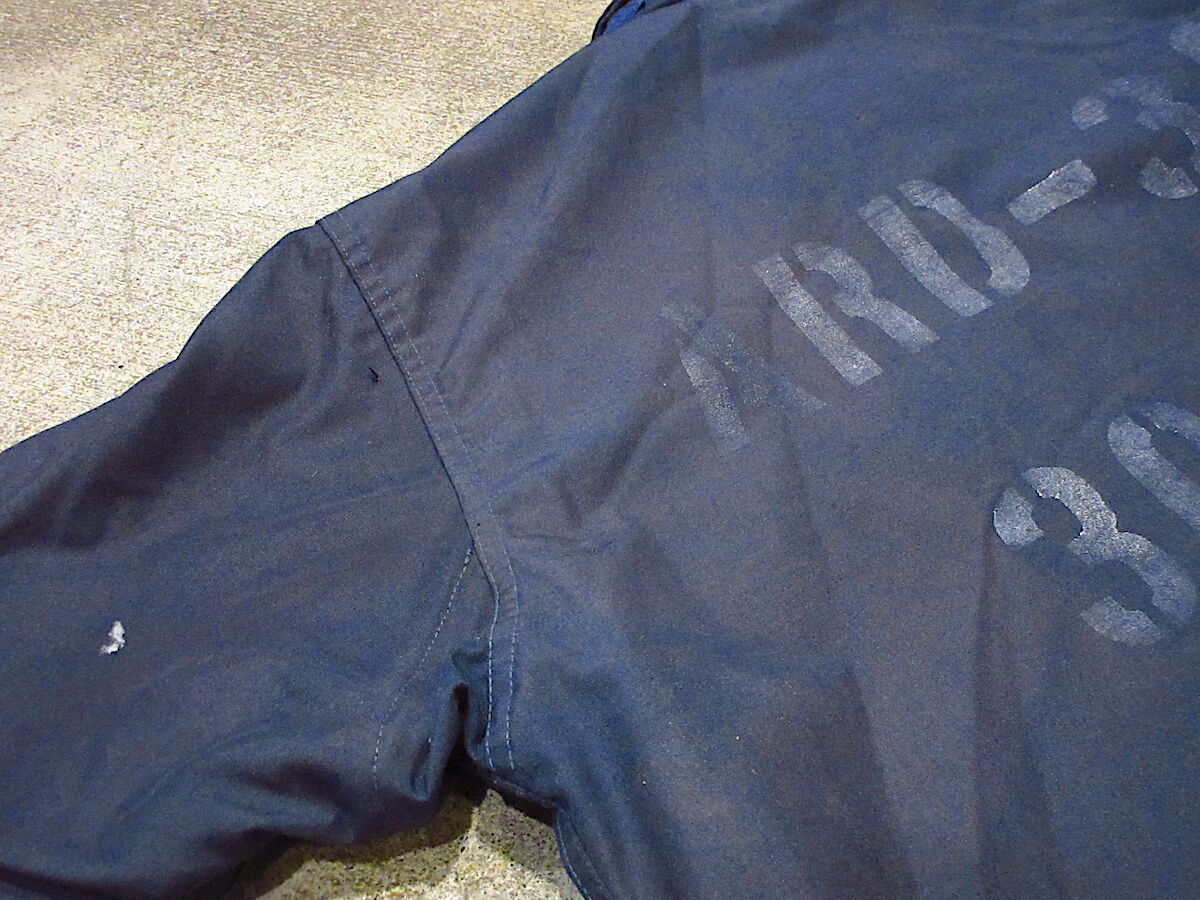 ビンテージ90's○U.S.NAVYステンシル入りアラミドデッキジャケットsize