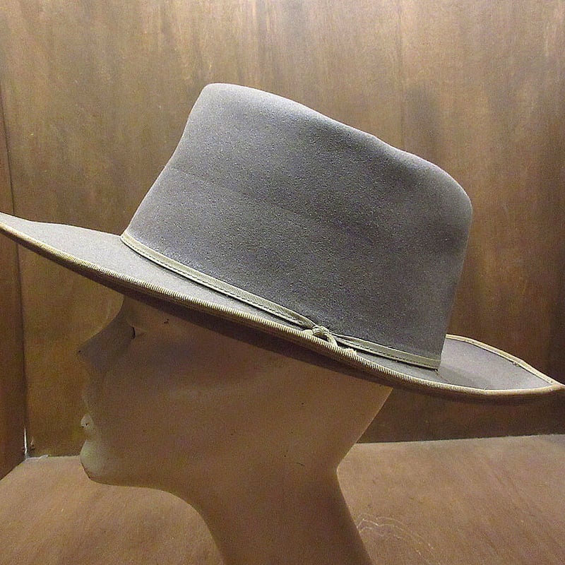 ビンテージ40's○HARDEMANフェドラハットグレー○211021k4-m-ht-fltメ