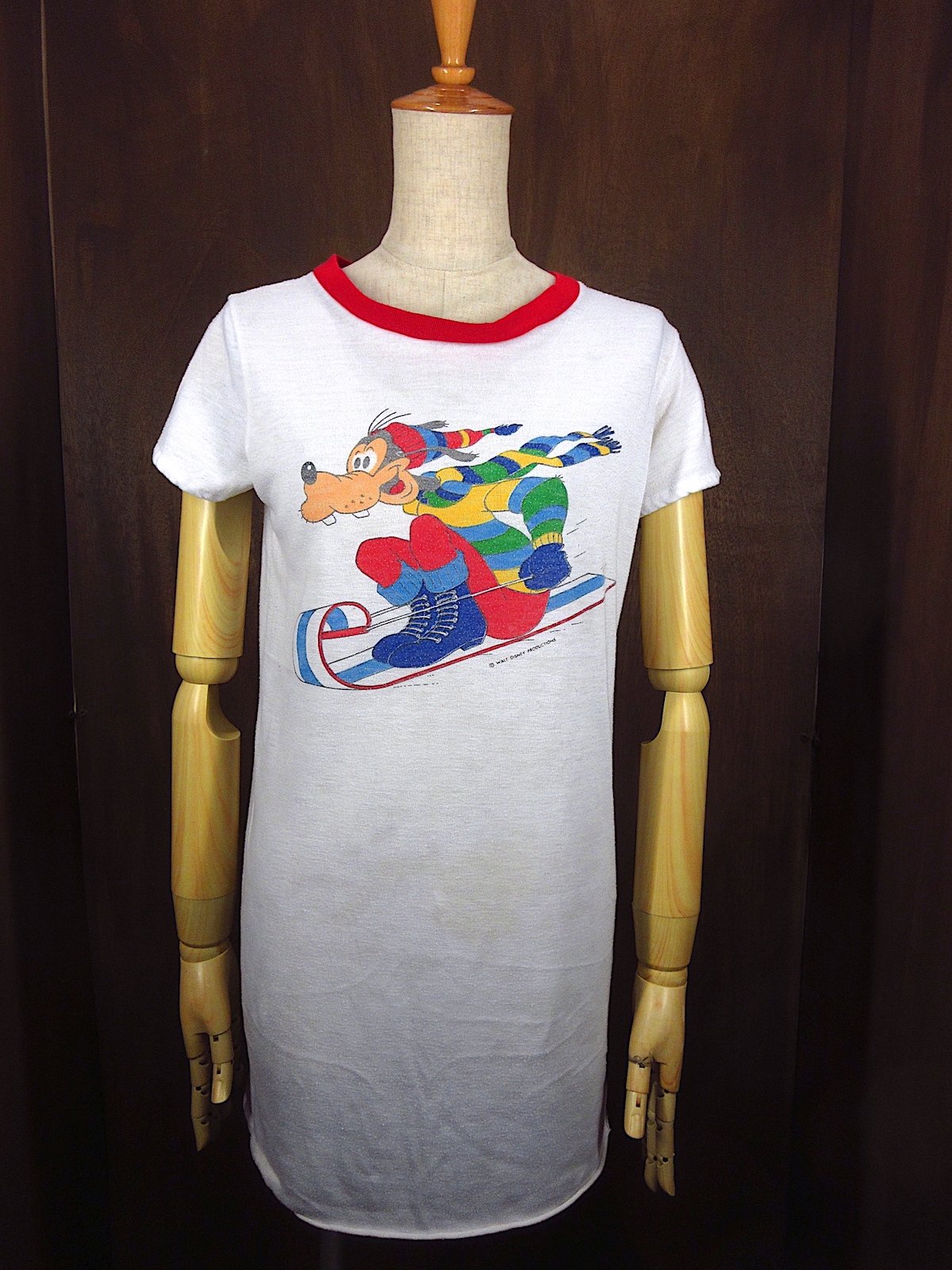ビンテージ70's○グーフィースキープリントリンガーTシャツsize ビンテージ70's○グーフィースキープリントリンガーTシャツsize