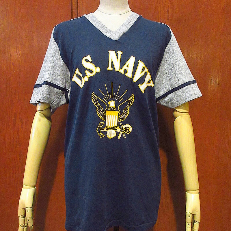 80s 無地Vネック　チャンピオン トリコタグ Tシャツ L 80s チャンピオン トリコタグ 無地 Vネック Tシャツ Lサイズ