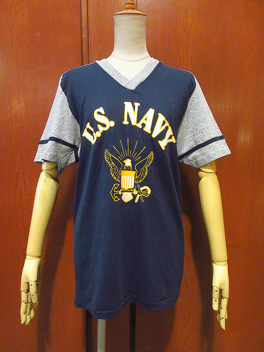 Champion チャンピオン ビンテージUSA製　tシャツ トリコタグ Champion 【USED-225】80's CHAMPION made in USA T-SHIRTS BLUE