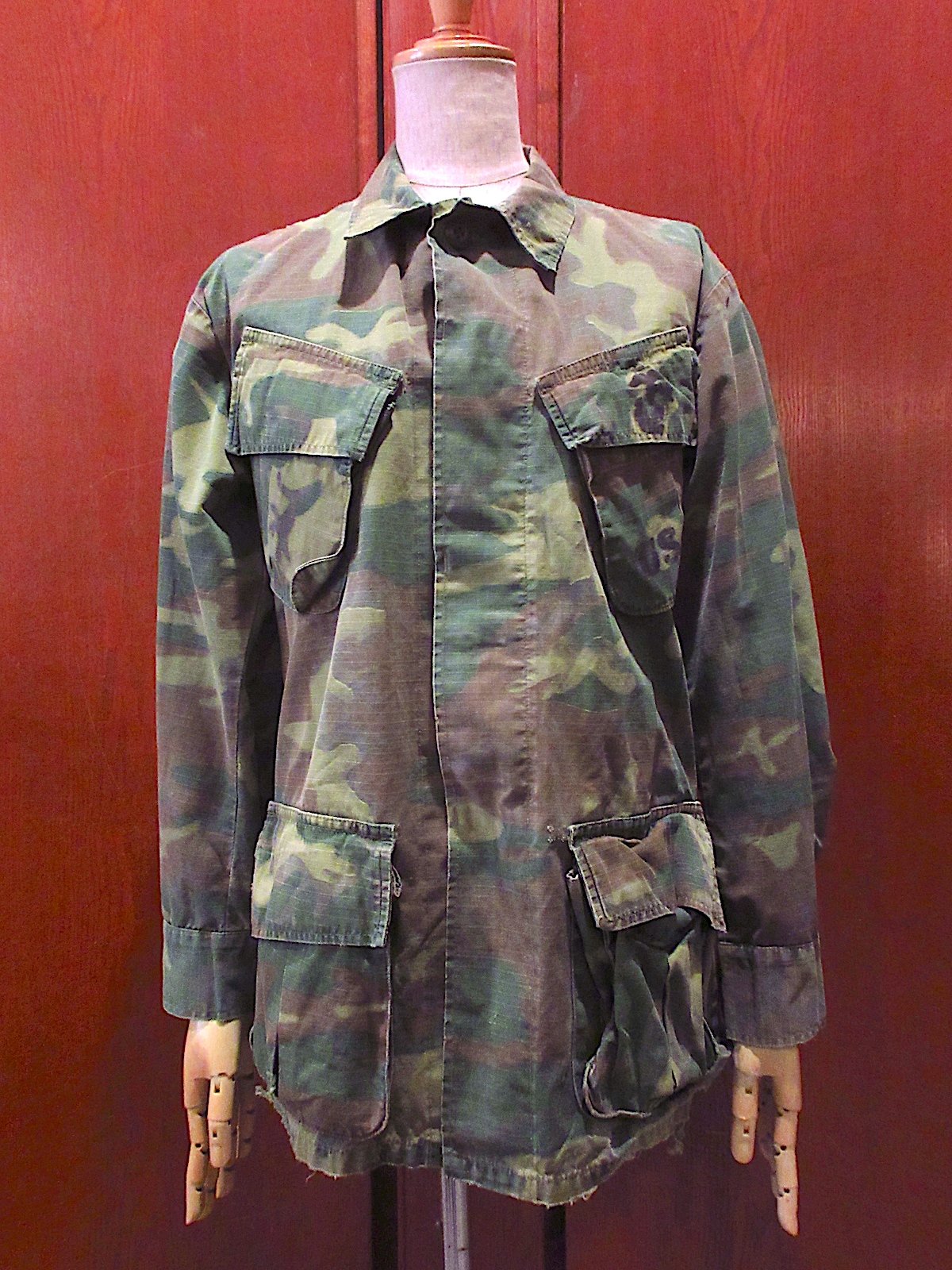 ビンテージ60's○USMCグリーンリーフジャングルファティーグジャケット
