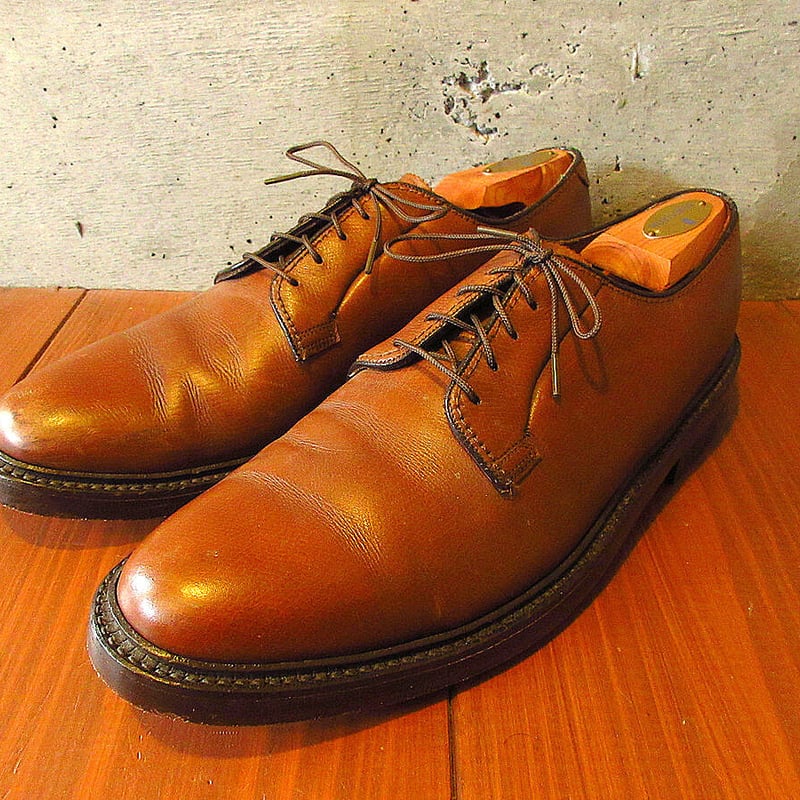 ビンテージ70's○FLORSHEIM IMPERIALプレーントゥシューズ茶size 9 1...