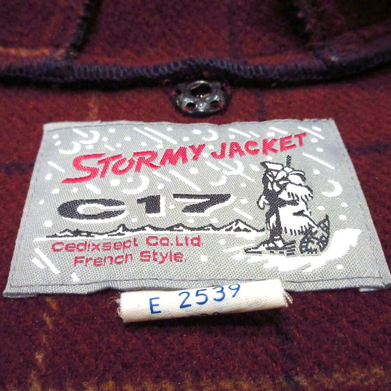 C-SEVENTEEN 】シーセブンティーン チェック ダッフルコート 羊毛