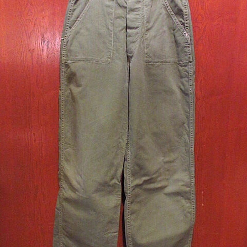 ビンテージ40's50's○M-1947 HBTベイカーパンツW74cm○210116s6-m