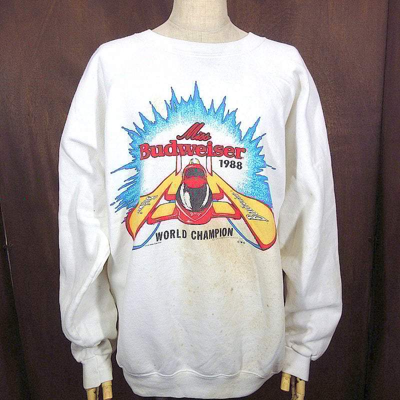 80's ワーナーブラザーズ　スウェット　白　トレーナー alexander wang - 【ラスト1点】 CREWNECK SWEATSHIRT WITH