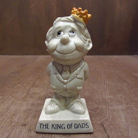 ビンテージ70's●W. & R. BERRIES CO'S. 「THE KING OF DADS」メッセージドール●211130i3-doll 1970s父の日プレゼントオブジェ置物