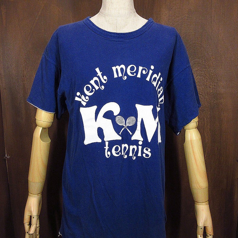 ビンテージ70's○ChampionバータグダブルフェイスTシャツ紺×白 ビンテージ70's○ChampionバータグダブルフェイスTシャツ紺×白