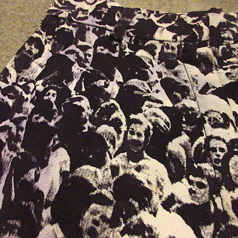 ビンテージ70's○WOODSTOCK総柄フレアパンツW75cm○200921f6-m