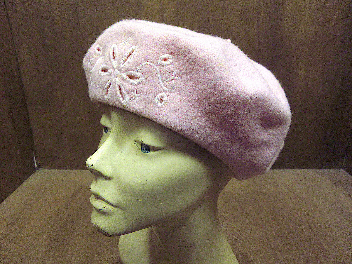 専用です◆アンティーク ヴィンテージ◆美しいレースのベレー帽 刺繍 昭和レトロ 専用です◇アンティーク ヴィンテージ◇美しいレースのベレー帽 刺繍