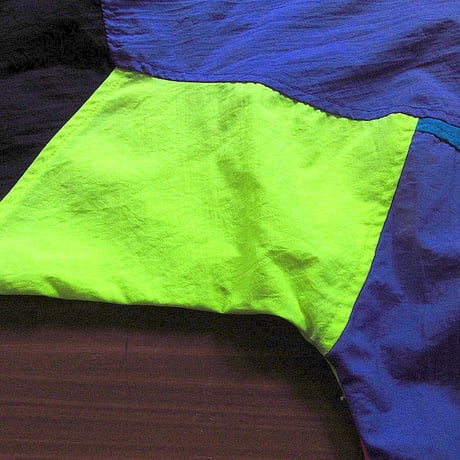 ビンテージ90’s●DUALCONTROLマルチカラーナイロンプルオーバージャケットsize XL●240525k8-m-jk-nyl 1990sメンズ古着