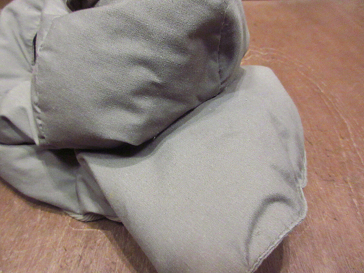 70s 80s Eddie Bauer ダウンフェイスマスク バラクラバ 70s EddieBauerエディーバウアー ダウン フェイスマスク グレー