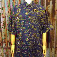 90s ヤシの木タグ パタゴニア patagonia パタロハシャツ M ビンテージ90's○Patagoniaヤシの木タグ コットン総柄ハワイアンシャツ